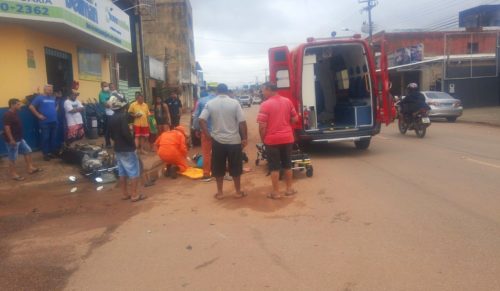 BOMBEIROS: Unidade de Resgate Militar socorre motociclista após acidente