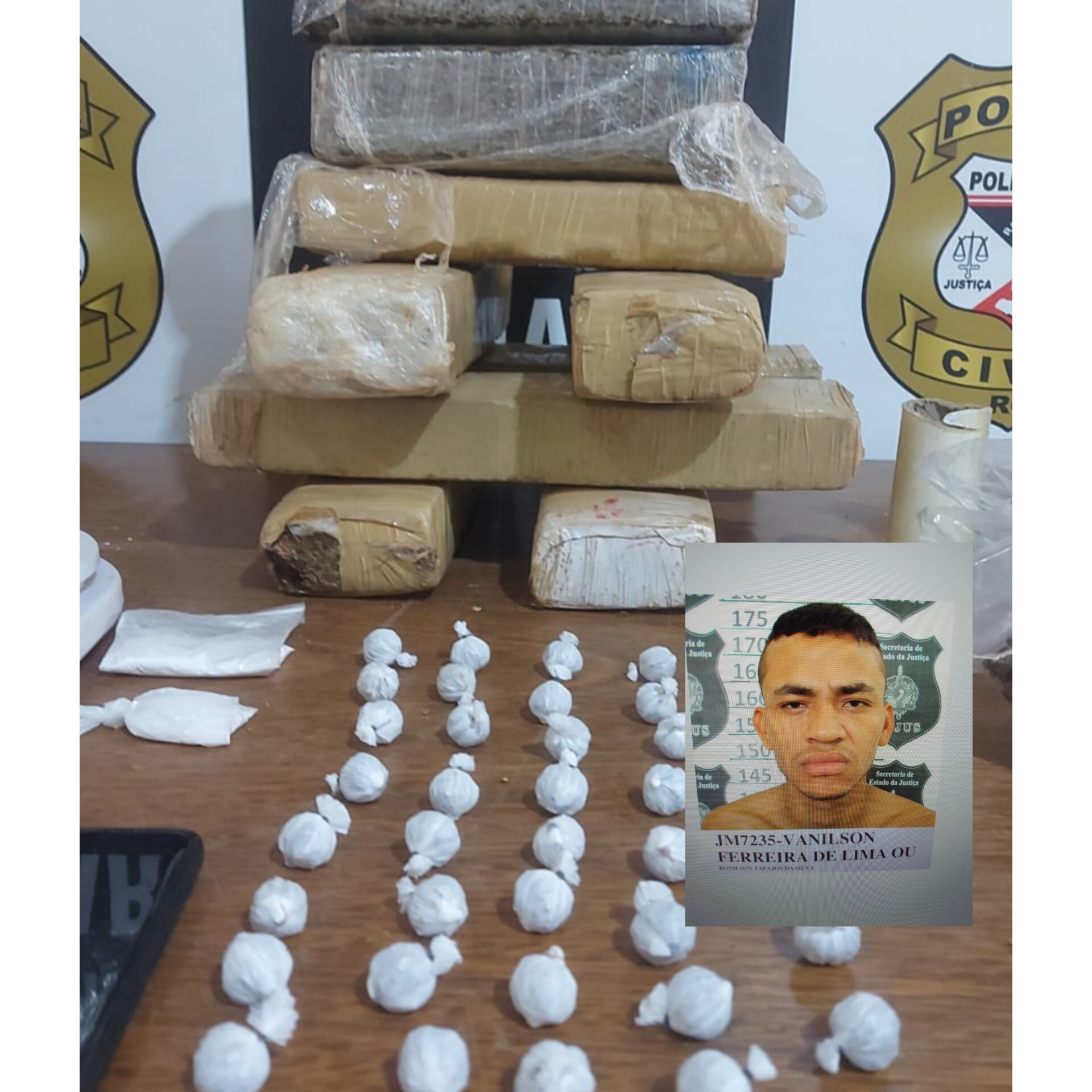 Denarc: Prende traficante com 9kg de maconha