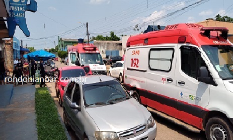 PAI E FILHA: Acidente entre motocicleta e veiculo APP.