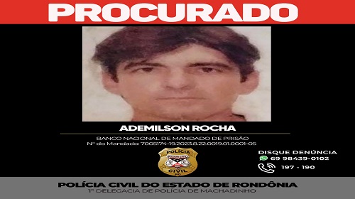 PROCURA-SE ADEMILSON ROCHA: Suspeito de abusar de suas netas.