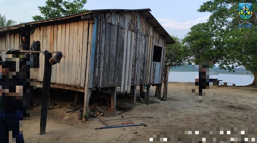 Em ação conjunta das polícias Militar e Civil, foi recapturado na cidade de Guajará-Mirim, por volta das 9horas de hoje, 1 de novembro de 2023, o foragido da Justiça, G. C. S. F., 45 anos. Ele foi preso e apresentado na delegacia de Polícia Civil em Guajará-Mirim, Rondônia. A Ordem de Prisão foi expedida em 25 de julho de 2020, pela vara de Execuções Penais do Tribunal de Justiça do Estado de Rondônia. As penas somadas ultrapassam 440 anos de prisão. Segundo o Boletim de Ocorrências, o Núcleo de Inteligência da Polícia Civil, foi informado que o foragido da justiça, de alta periculosidade, estava homiziado na zona rural do município. Diante dos dados apresentados, o Setor de Investigação e Capturas – SEVIC da 1ª DP e SEVIC/DEAM foi acionado e em ato contínuo solicitou apoio dos policiais militares do 6º Batalhão da Polícia Militar – 6º BPM, mais especificamente do Núcleo de Inteligência. Segundo relatado o foragido estava em uma propriedade na área ribeirinha localizada entre o rio Mamoré e rio Pacaás-Novos, com acesso através de trilhas. As equipes integradas (Policia Militar e Polícia Civil), contaram com apoio de uma embarcação para cruzar o rio Pacaás, posteriormente seguiram por uma trilha com aproximadamente 2,5 km de caminhada até chegar ao local onde se encontrava o foragido. O G. C. S. F. relatou as guarnições policiais que a pena de 441 anos de prisão é referente a 27 homicídios que cometeu durante rebelião ocorrida no Urso Branco no ano de 2002, local onde já cumpria pena por um latrocínio. Ele informou que estava há mais de cinco meses na cidade de Guajara-Mirim e que nos próximos dias iria cruzar a fronteira para a Bolívia. Fonte:SITE/PMRO