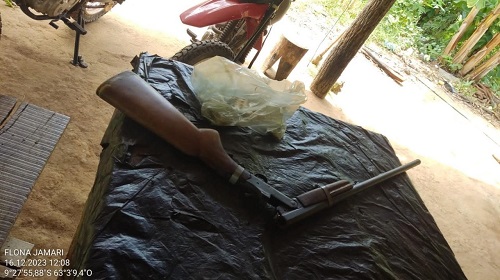 ARMA DE FOGO É APREENDIDA DURANTE PATRULHAMENTO RURAL DA PMRO