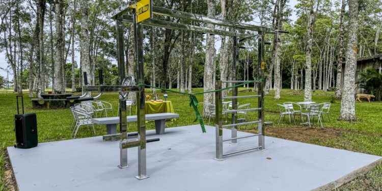 QUALIDADE DE VIDA: Estação de treinamento é entregue à população no Parque Circuito