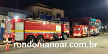 Corpo de Bombeiros: Incêndio em casa lotérica.
