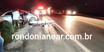 Motorista perde controle de veículo na BR-319