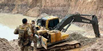 PF desmobiliza garimpo ilegal em unidade de conservação no sul do Amazonas