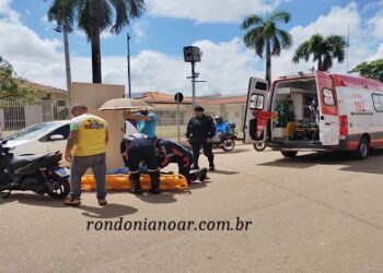 Mulher é vítima de acidente de transito na zona sul de Porto Velho