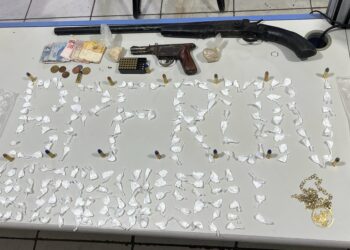 Homem é preso pela Polícia Militar na Zona Leste de Porto Velho com armas de fogo e drogas