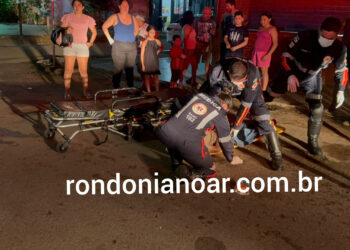 Homem é atropelado por caminhão
