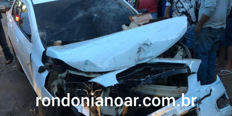 Idosa é atropelada por veículo e condutora foge