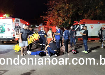 Acidente Vídeo: Casal é socorrido ao João Paulo II