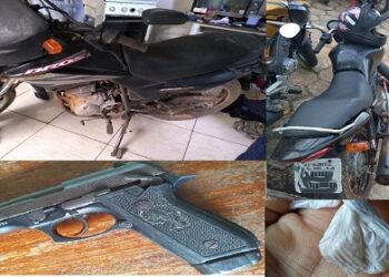 EM AÇÃO CONJUNTA, POLÍCIA MILITAR E POLÍCIA CIVIL PRENDEM MEMBROS DE GRUPO CRIMINOSO, APREENDEM ARMA E RECUPERAM VEÍCULO FURTADO