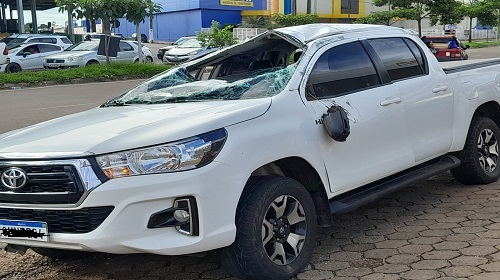 Vereador é socorrido após acidente de transito ao João Paulo