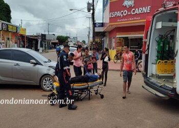 Homem é socorrido para a UPA leste após acidente de trânsito