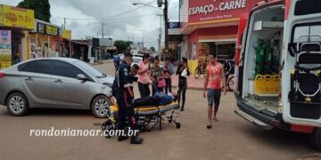 Homem é socorrido para a UPA leste após acidente de trânsito