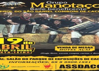 Grupo Manotaço animará Baile Beneficente em prol do São Daniel Comboni em Cacoal