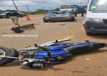 Acidente de trânsito BR-319 próximo a ponte em Porto Velho