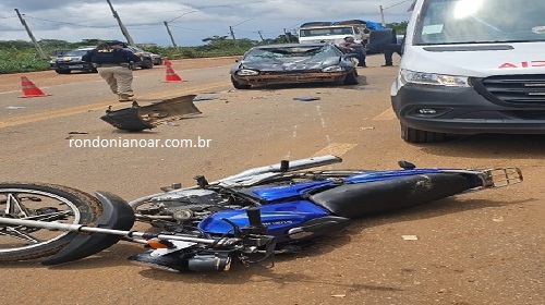 Acidente de trânsito BR-319 próximo a ponte em Porto Velho