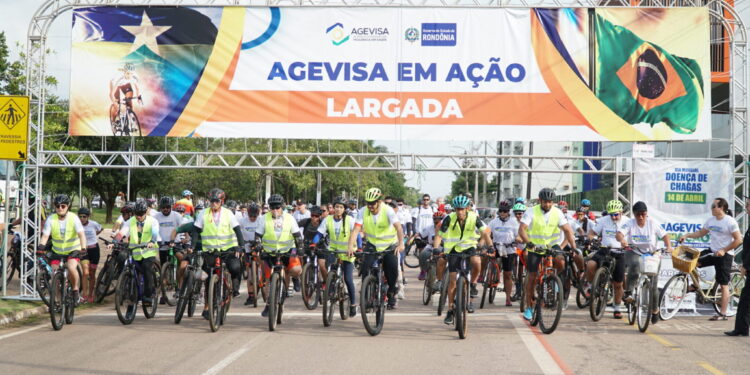 Prevenção da doença de Chagas é evidenciada em passeio ciclístico que reuniu mais de 600 pessoas, em Porto Velho