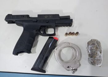 POLÍCIA MILITAR RECUPERA PISTOLA FURTADA