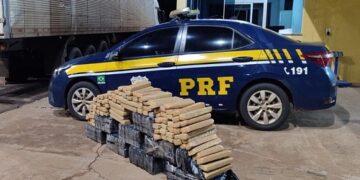 PRF apreende 300 Kg de maconha em Água Clara (MS)