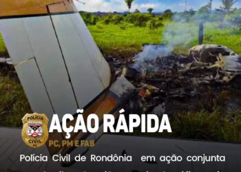 POLÍCIA CIVIL DE RONDÔNIA EM AÇÃO CONJUNTA PRENDE PILOTO DE AVIÃO SUSPEITO DE TRÁFICO APÓS INTERCEPTAÇÃO DA FAB