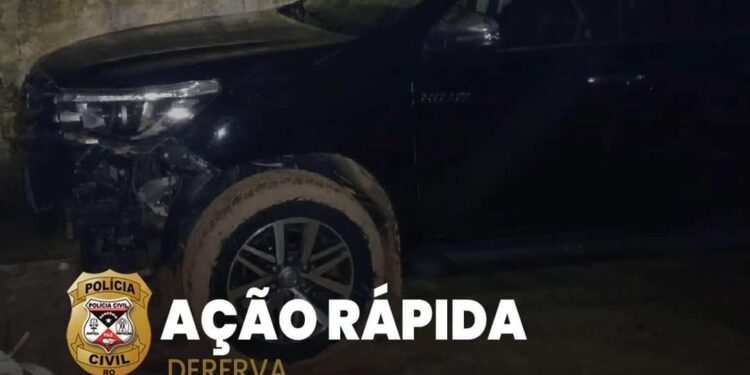POLÍCIA CIVIL LOCALIZA CAMINHONETE ROUBADA APÓS 24 HORAS DO ROUBO