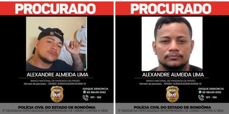 Procurado pela Polícia Civil de Rondônia