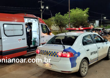 Colisão entre duas motos na zona leste de PVH