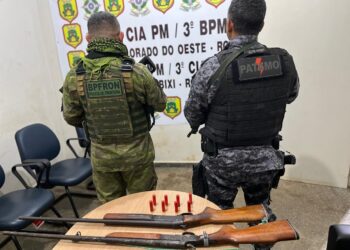 OPERAÇÃO DA POLICIA MILITAR APREENDE ARMAS DE FOGO NA REGIÃO DE CABIXI
