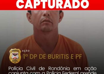 Polícia Civil de Rondônia em ação conjunta com a Polícia Federal, prende homem suspeito por estupro de vulnerável foragido da justiça há 3 anos