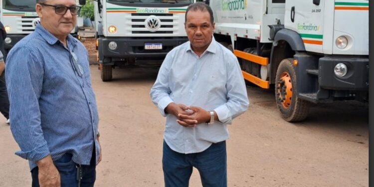 Vereador Jurandir Bengala participa da entrega de novos caminhões de coleta de lixo em Porto Velho