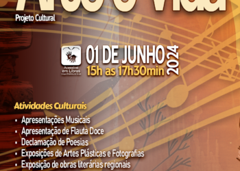 PROJETO CULTURAL: “Sarau Arte e Vida” acontece neste sábado no Centro Social da Vila Princesa