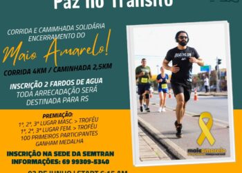 Primeira corrida e caminhada pela paz no trânsito encerra ações alusivas ao mês de prevenção à violência e aos acidentes