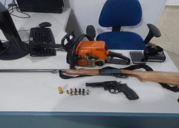 ABORDAGEM POLICIAL RESULTA EM APREENSÃO DE DUAS ARMAS DE FOGO