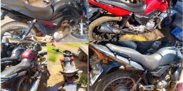 AÇÃO CONJUNTA ENTRE POLICIA MILITAR E POLÍCIA CIVIL RESULTA NA RECUPERAÇÃO DE CINCO MOTOCICLETAS FURTADAS