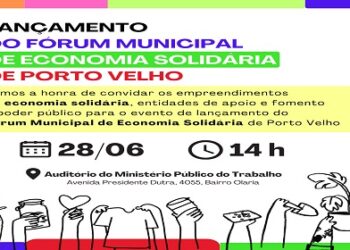 Lançamento do Fórum Municipal de Economia Solidária acontece nesta sexta-feira (28)