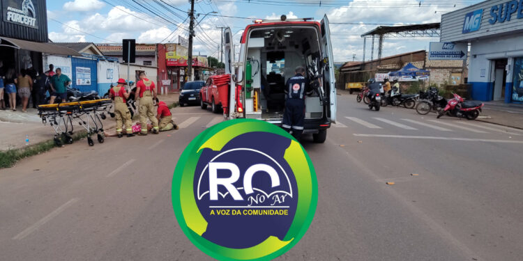 Mulher é atropelada na faixa de pedestre