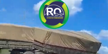 VEJA VÍDEO: Carreta quase tombou em viaduto na BR-364