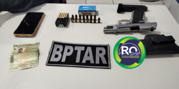 BPTAR: Foragido da justiça e preso armado na zona sul de PVH