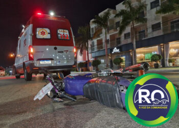 Mais um acidente de trânsito envolvendo moto e carro motociclista foi encaminhado ao JPII