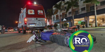 Mais um acidente de trânsito envolvendo moto e carro motociclista foi encaminhado ao JPII