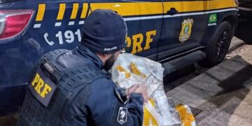 PRF prende motorista transportando cerca de 80 kg de maconha na BR-381
