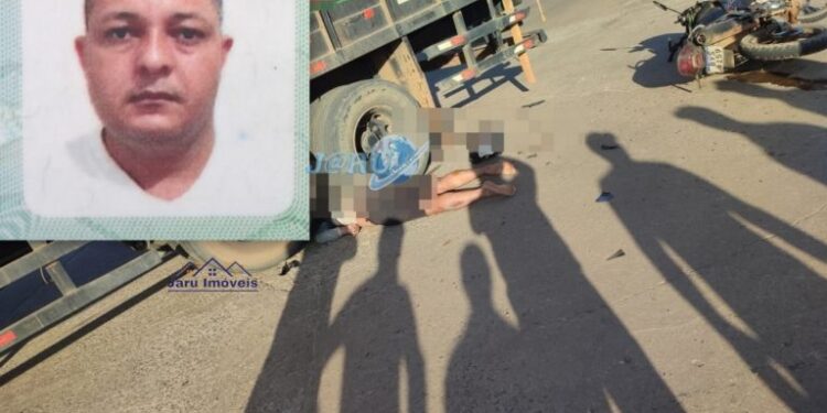 Trágico acidente no pátio de Frigorífico resulta na morte de motociclista