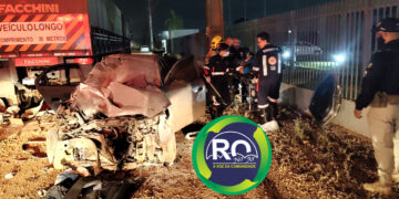 Veja o vídeo: três vítimas ficam presas nas ferragens do veículo em grave acidente de trânsito na BR-364