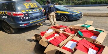 PRF apreende 300 kg de Maconha, em carroceria de caminhão, na BR 267 em Juiz de Fora (MG)