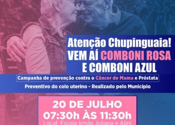 Sábado é dia de prevenção ao câncer em Chupinguaia; ASSDACO realiza campanhas Comboni Rosa e Comboni Azul