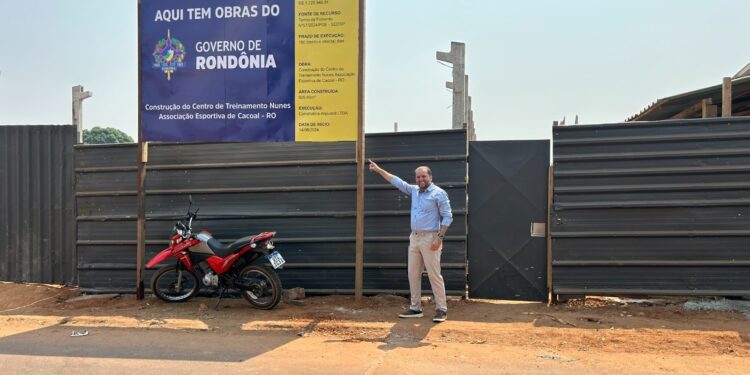 Cirone Deiró garante recursos para Centro de Treinamento Esportivo, em Cacoal