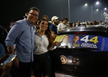 Mariana Carvalho inicia campanha ao lado do governador Marcos Rocha, do prefeito Hildon Chaves e lideranças