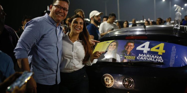 Mariana Carvalho inicia campanha ao lado do governador Marcos Rocha, do prefeito Hildon Chaves e lideranças